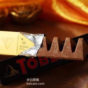 Toblerone 瑞士三角 牛奶/黑巧克力含蜂蜜及巴旦木糖 100g*10 