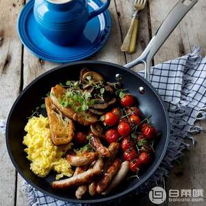 Le Creuset 酷彩 硬質(zhì)陽極氧化鋁不粘平底煎鍋28cm Prime會員免費(fèi)直郵含稅