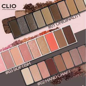 降￥40！CLIO 珂莱欧 立体裸妆十色眼影盘 2色 赠眼影刷