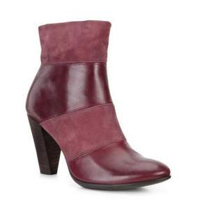 6PM：ECCO 愛步 型塑75 Modern 女士拼接粗跟短靴 4折$76