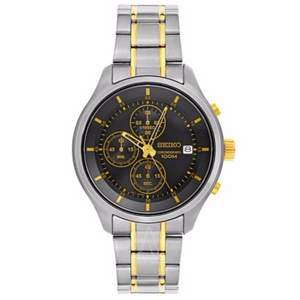 Ashford：Seiko 精工 Special Value系列 SKS555 男士三眼計(jì)時(shí)腕表 $79 