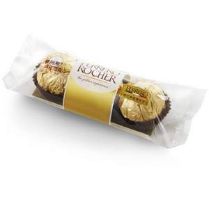 京東商城：Ferrero Rocher 費(fèi)列羅 榛果威化巧克力3粒 
