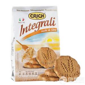 意大利进口，CRICH 可意奇 全麦曲奇饼干 300g*10袋