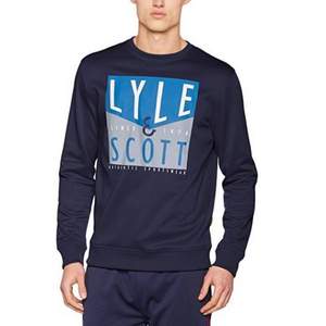 限S碼，Lyle & Scott 蘇格蘭金鷹 男士休閑長(zhǎng)袖T恤 Prime會(huì)員免費(fèi)直郵