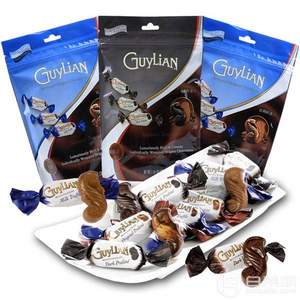 比利时进口，Guylian 吉利莲 魅炫海马巧克力3袋组合装378g 