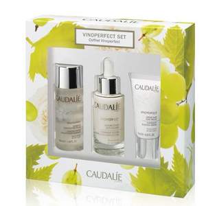 CAUDALIE 欧缇丽  臻美亮白三件套装（精华30ml+精华水50ml+晚霜15ml）£34.5