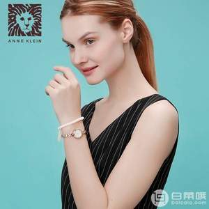 国内￥1089，Anne Klein 安妮·克莱恩 AK/2854RGST 女士玫瑰金手镯手表套装 $34.99