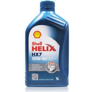 德国进口 Shell 壳牌 蓝喜力 Helix HX7 10W-40 润滑油 1L*12