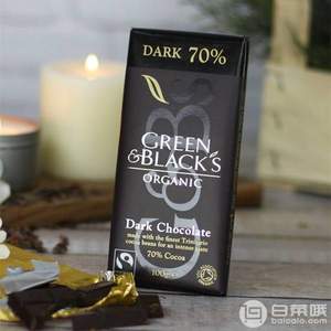 Green & Black's Organic 70％可可 黑巧克力100g*10排 Prime会员凑单免费直邮含税