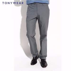 Tommy Hilfiger制造商，TONY WEAR 汤尼威尔 男士弹力棉千鸟格休闲裤 两色