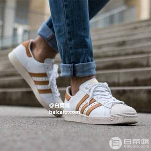 adidas  阿迪达斯 三叶草 Superstar 80s 中性运动休闲鞋 折后$37.49（第2件半价）