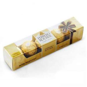￥1.5/顆，F(xiàn)errero Rocher 費(fèi)列羅 榛果威化巧克力5粒