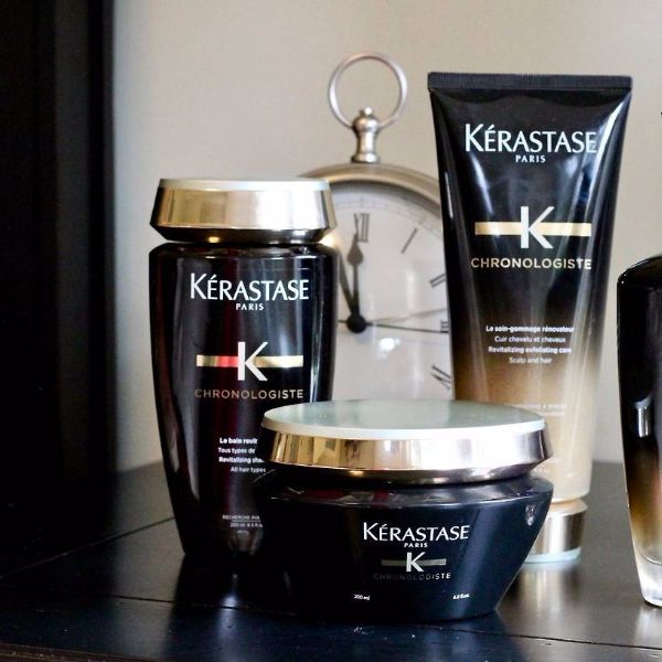 kerastase 卡诗 黑钻凝时鱼子酱套装(洗发水250ml 发膜200ml 去角质膏