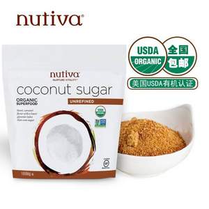 拍2件，美国农业部认证，Nutiva 优缇 进口有机椰子花糖454g*2袋