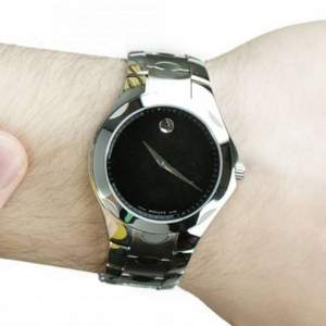 Movado 摩凡陀 Luno月龍系列 0606378 男士精鋼石英表 新低$279