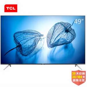 TCL 49英寸4K超清智能电视机 D49A630U 黑色 