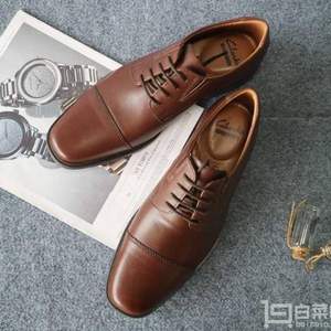 Clarks 其乐 Tilden Cap 男士真皮休闲鞋 Prime会员免费直邮含税