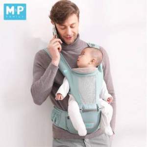 M＆P Family  婴儿背带通用透气多功能腰凳 2色 送口水巾