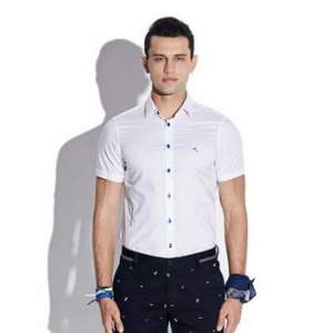 意大利本地品牌，Giovanni Alessandro 乔瓦德罗 男士短袖双丝光纯棉衬衣 多色