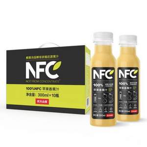 農(nóng)夫山泉 NFC蘋果香蕉汁 300ml*10瓶 *3件 153元