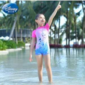 官方授权，Disney 迪士尼 女童连体速干泳衣 