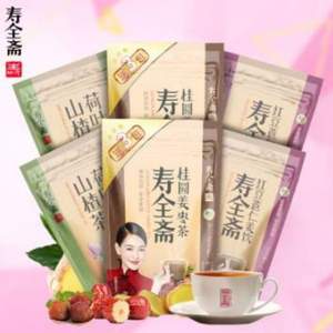 百年老字号，寿全斋 红糖姜茶大礼包6袋 360g