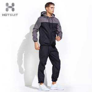 明星同款，HOTSUIT 情侶款運(yùn)動(dòng)健身帶帽發(fā)汗服套裝 