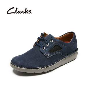 UK8.5码 Clarks 其乐 高端UN系列 Unnature Plain 男士真皮系带休闲鞋 Prime会员免费直邮含税