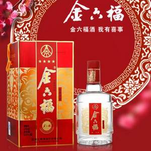 金六福 经典四星 45度白酒 500ml*6瓶