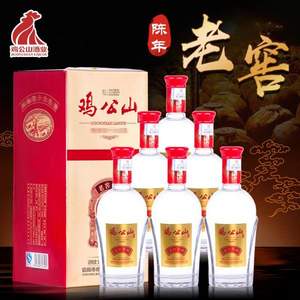 雞公山 老窖佳釀 52度濃香型白酒500ml*6瓶 禮盒裝 