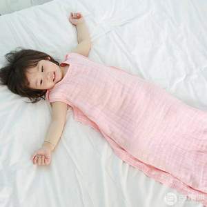 网易严选 棉质生活 婴童六层纱睡袋 86*60cm 2色