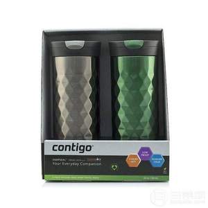 Contigo 康迪克 Snapseal Kenton 单手开启 不锈钢真空保温杯600ml*2个 Prime会员凑单免费直邮含税