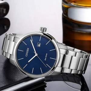 鎮(zhèn)店之寶，CITIZEN 西鐵城 BM6960-56L 光動能大表盤男士腕表 