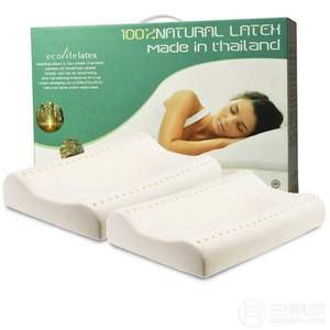 泰国进口 ECOLIFELATEX  纯天然乳胶枕(PT3M平滑高款+PT3S滑低款) 