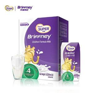 圣元国际旗下，Briffney 布瑞弗尼 4段 高端儿童配方牛奶200ml*6盒