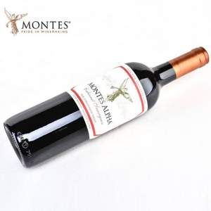 Montes 蒙特斯 欧法 赤霞珠红葡萄酒 750ml*2件 