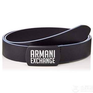 阿玛尼副牌，Armani Exchange 男士真皮皮带 2色 Prime会员免费直邮