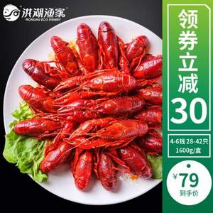 洪湖渔家 麻辣小龙虾3.2斤（约28-42只）