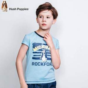 Hush Puppies 暇步士 2018新款中大童短袖纯棉T恤（105~170） 3色
