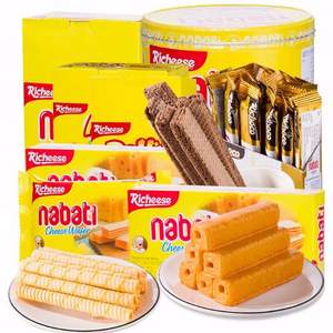 印尼进口 Richeese nabati 奶酪威化饼干 460g*4盒 ￥49.8