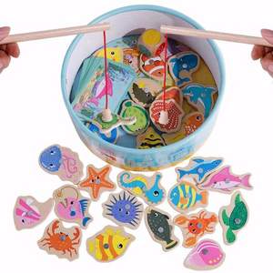 达拉 宝宝钓鱼玩具套装 28条鱼+2鱼竿