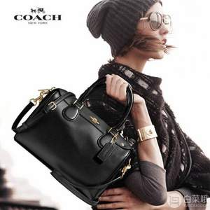 Coach 蔻驰  Mini Bennett 女士波士顿真皮水桶包 F57521 两色