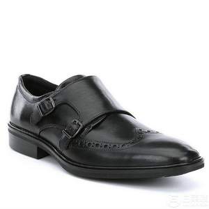 国内￥3199，ECCO 爱步 伊利诺系列 男士真皮孟克鞋 3.1折 新低$79.99