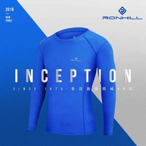 英国专业科技跑步装备品牌，RONHILL 秋冬新款男式长袖速干运动t恤 3色