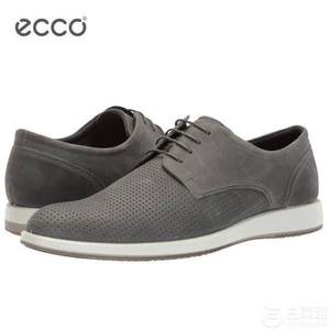 18新款，ECCO 爱步 杰瑞德 男士真皮透气系带鞋 $59.99