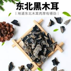 甲午先生 新鲜特级东北黑木耳500g 