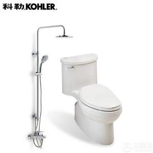 移動端，KOHLER 科勒 K-76536T+K-5171T 珂悅?cè)鏊茉≈?艾黛兒坐便器套裝