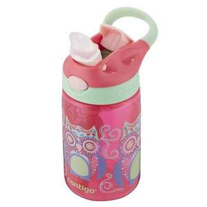 0點開始，Contigo 康迪克 一鍵開啟密封兒童吸管杯400ml