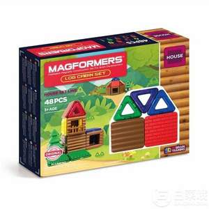 金盒特价，Magformers 麦格弗 磁力片原始木屋套组磁力片48片装 Prime会员免费直邮含税