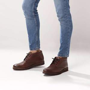限UK7碼，Clarks 其樂 Folcroft Mid 男款真皮短靴 Prime會員免費直郵含稅